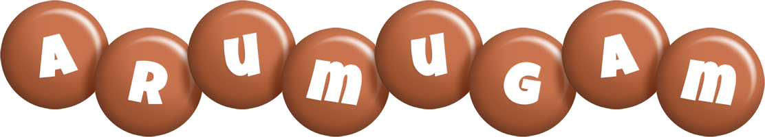 Arumugam candy-brown logo