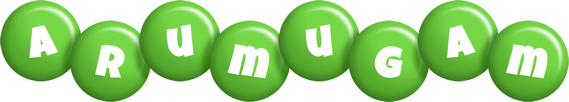 Arumugam candy-green logo