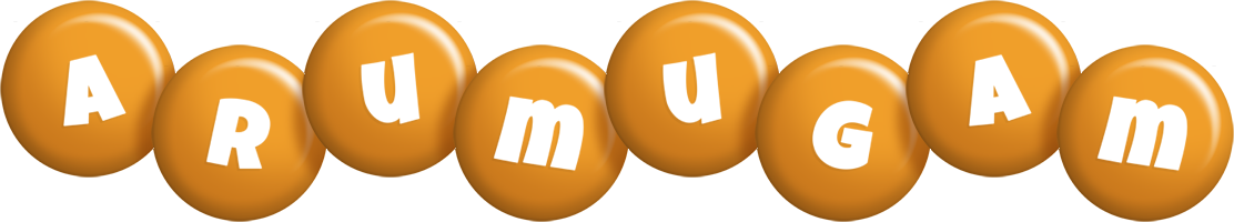 Arumugam candy-orange logo