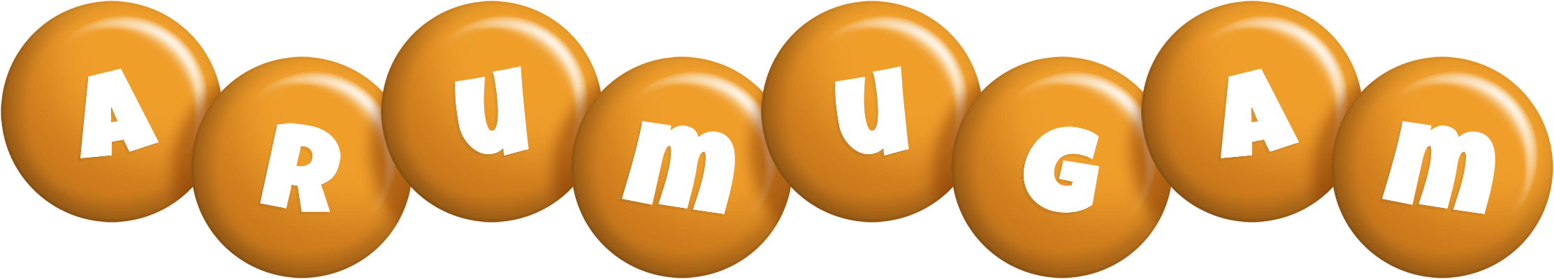 Arumugam candy-orange logo