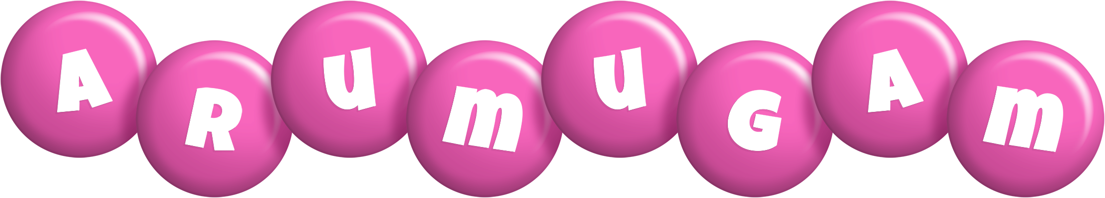 Arumugam candy-pink logo