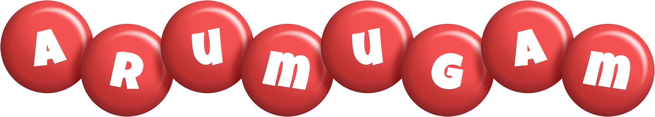 Arumugam candy-red logo