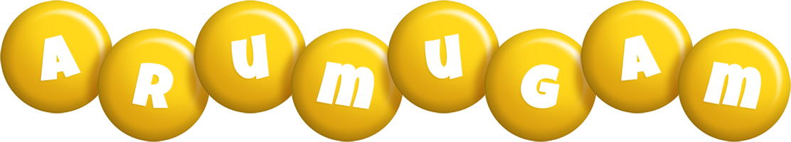 Arumugam candy-yellow logo