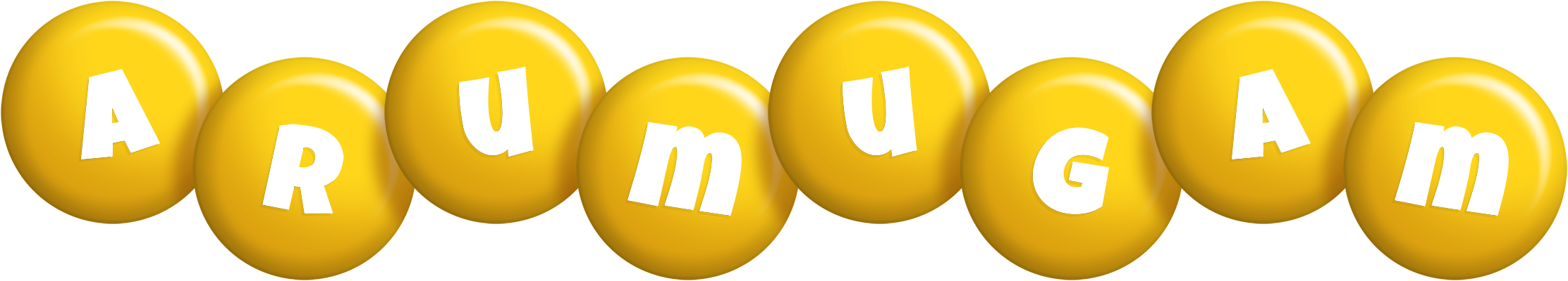 Arumugam candy-yellow logo