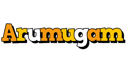 Arumugam cartoon logo