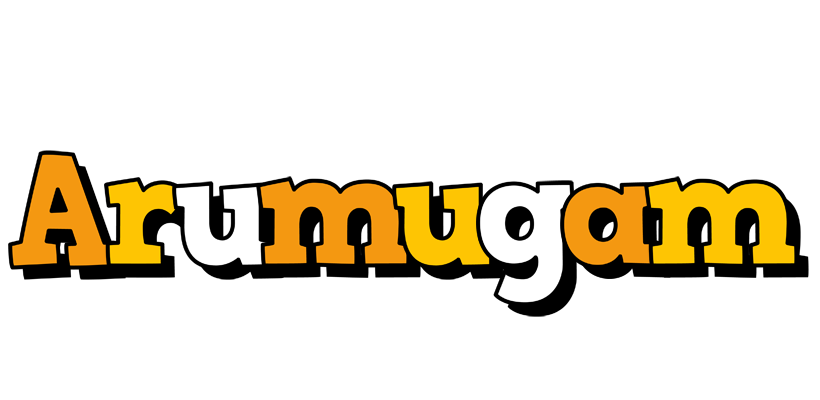 Arumugam cartoon logo