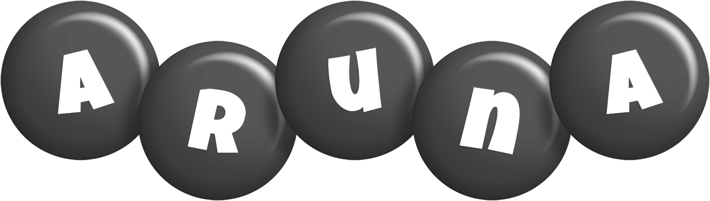 Aruna candy-black logo