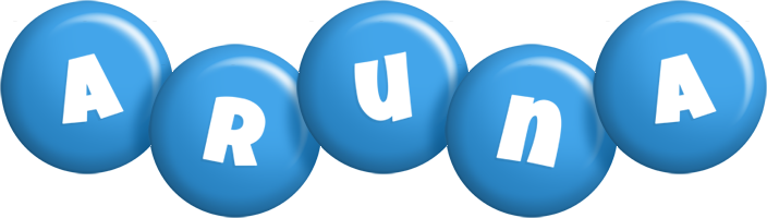 Aruna candy-blue logo