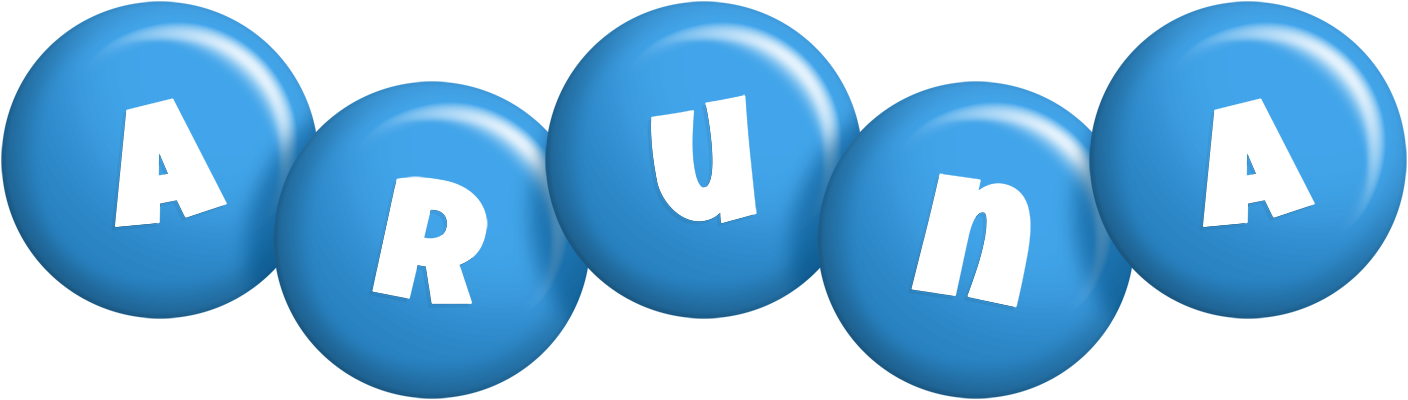 Aruna candy-blue logo