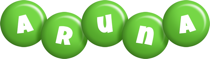 Aruna candy-green logo