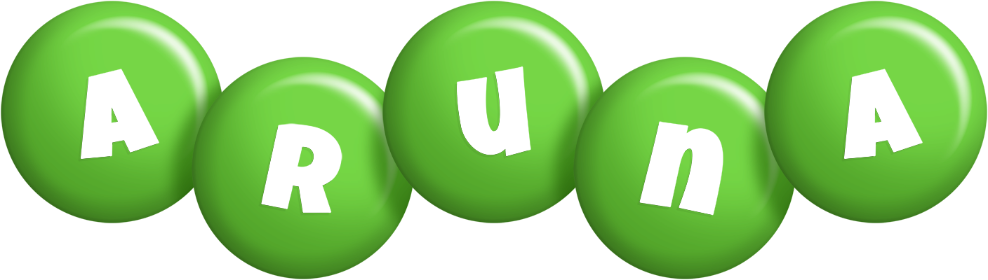 Aruna candy-green logo