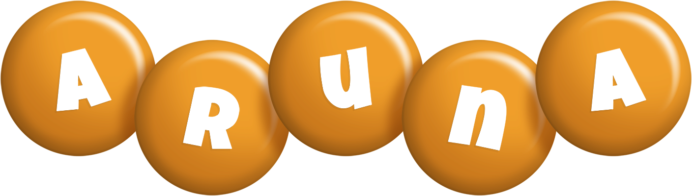 Aruna candy-orange logo