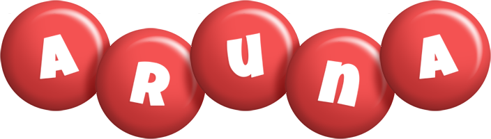 Aruna candy-red logo
