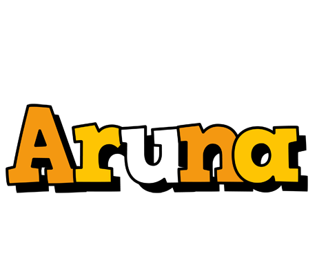 Aruna cartoon logo