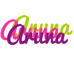 Aruna flowers logo