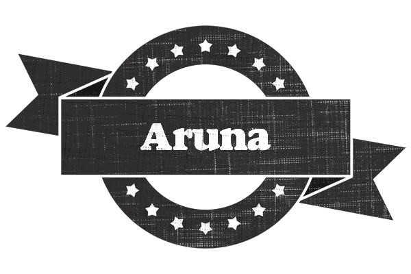 Aruna grunge logo
