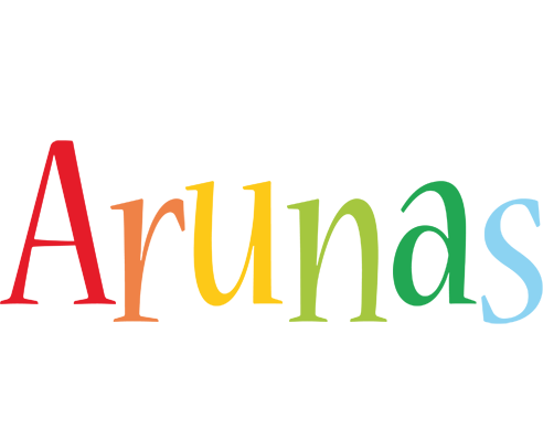 Arunas birthday logo