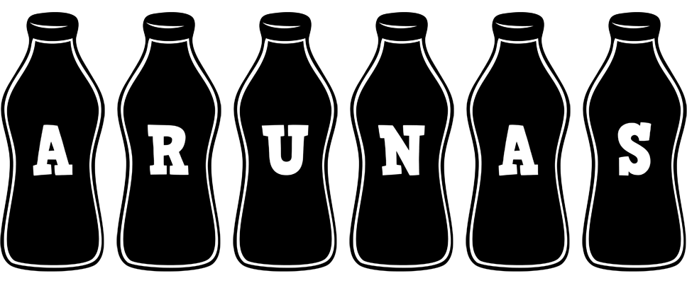 Arunas bottle logo