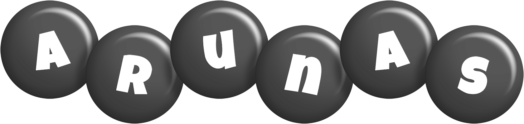 Arunas candy-black logo