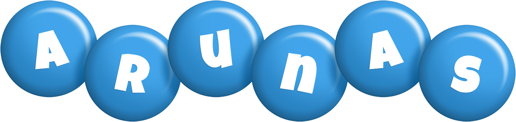 Arunas candy-blue logo