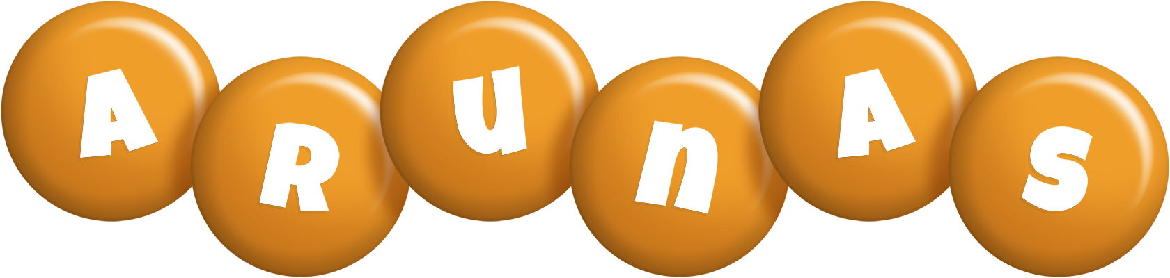 Arunas candy-orange logo