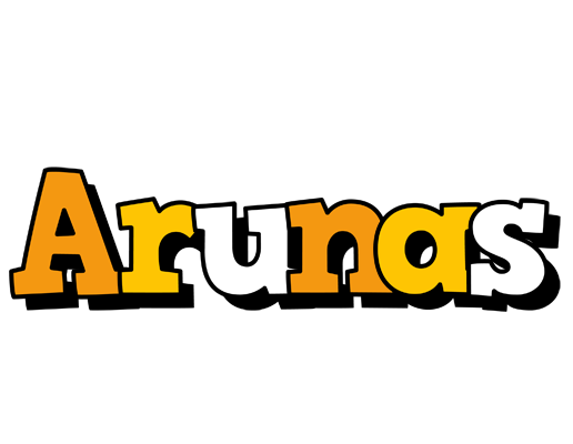 Arunas cartoon logo