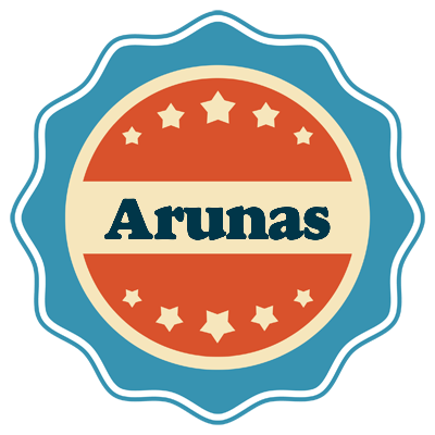 Arunas labels logo