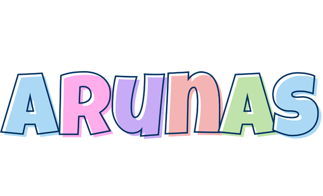 Arunas pastel logo