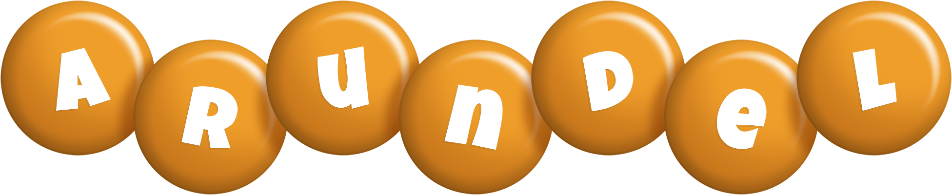 Arundel candy-orange logo