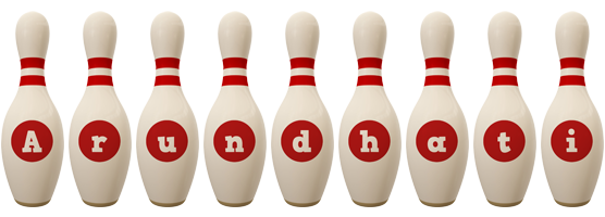 Arundhati bowling-pin logo