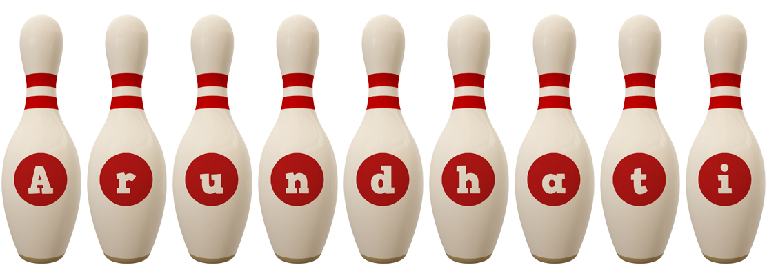 Arundhati bowling-pin logo