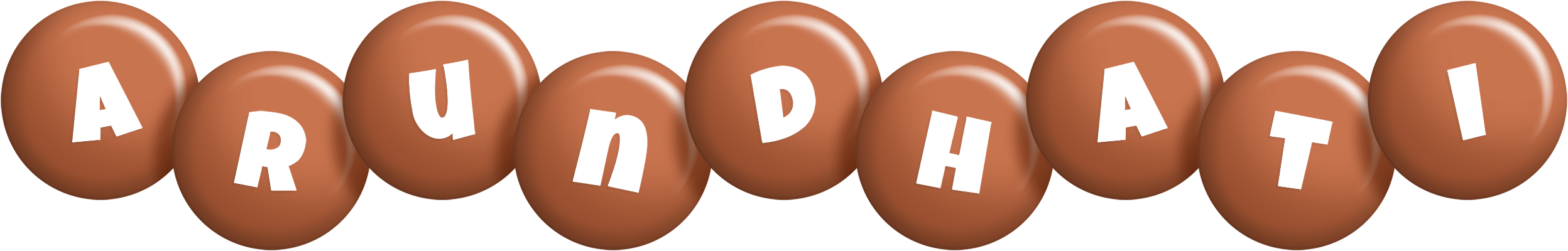 Arundhati candy-brown logo
