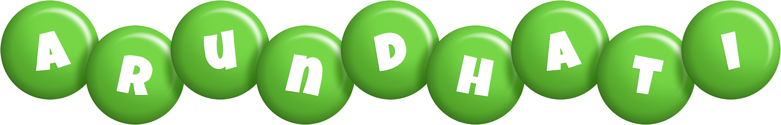 Arundhati candy-green logo