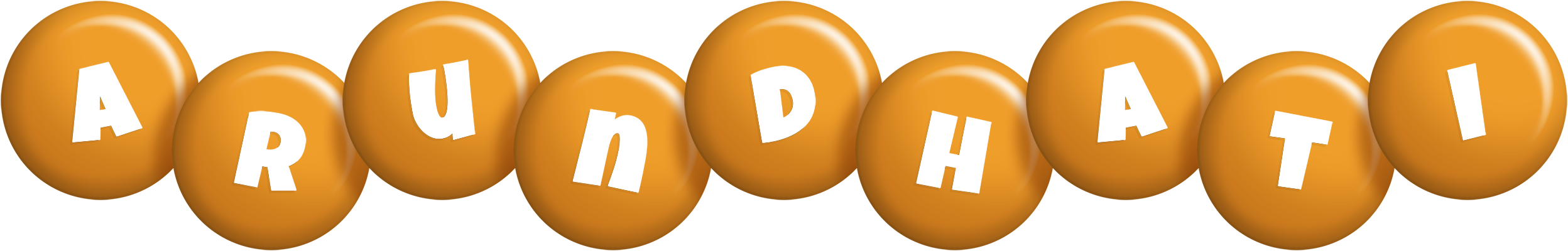 Arundhati candy-orange logo