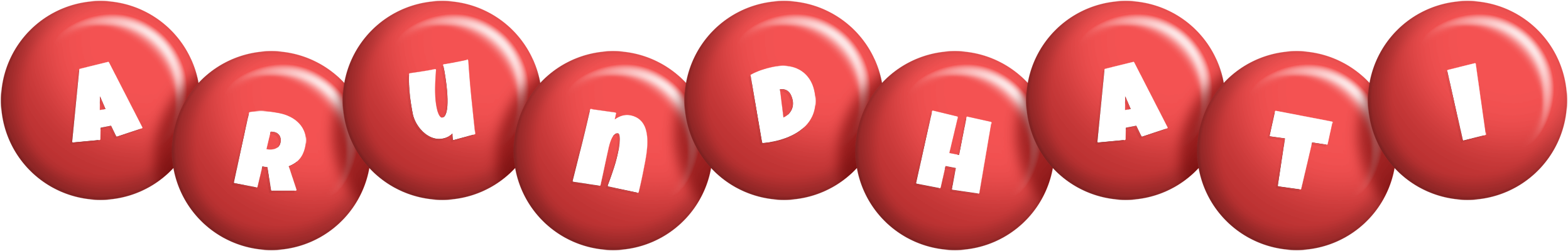 Arundhati candy-red logo
