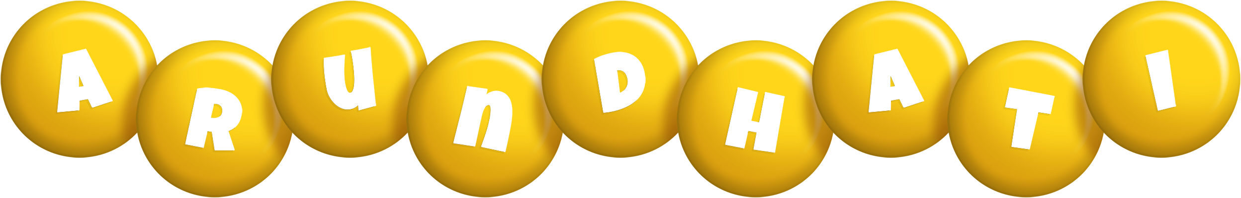 Arundhati candy-yellow logo