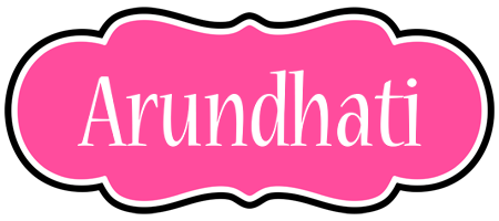 Arundhati invitation logo