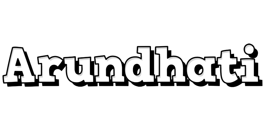 Arundhati snowing logo