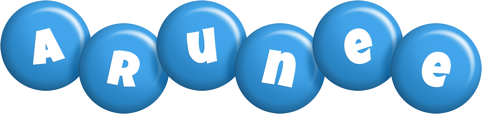 Arunee candy-blue logo