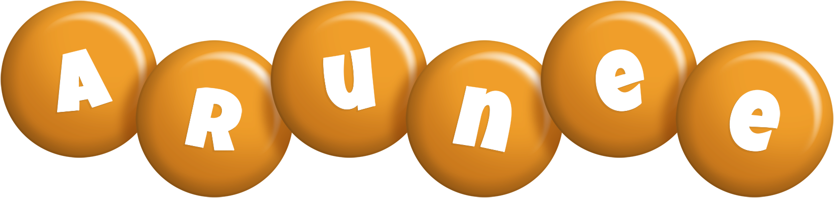 Arunee candy-orange logo