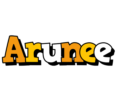 Arunee cartoon logo