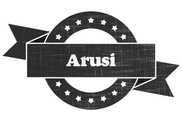 Arusi grunge logo