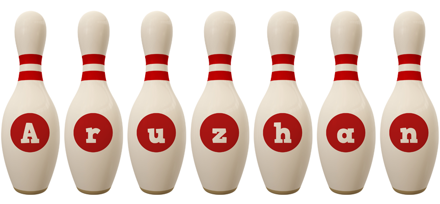 Aruzhan bowling-pin logo