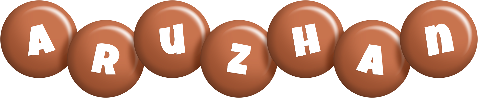 Aruzhan candy-brown logo