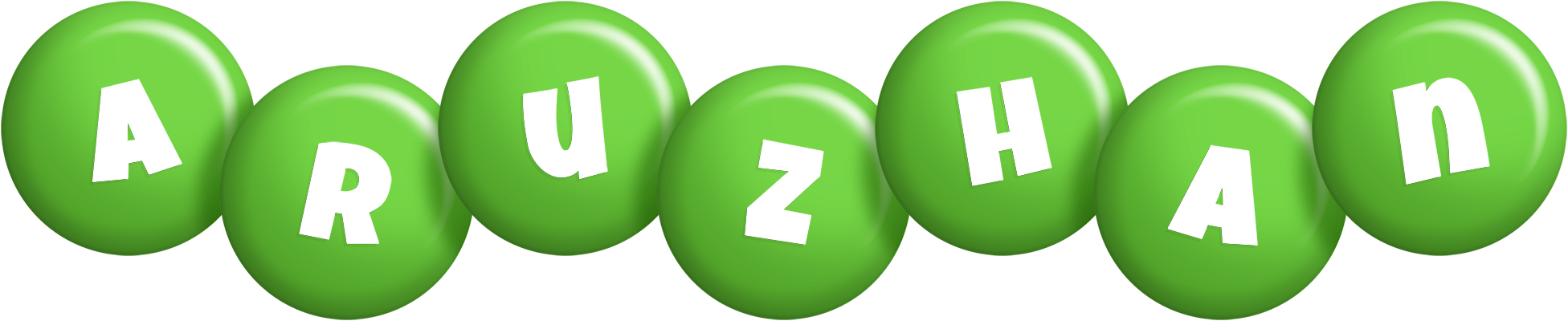 Aruzhan candy-green logo