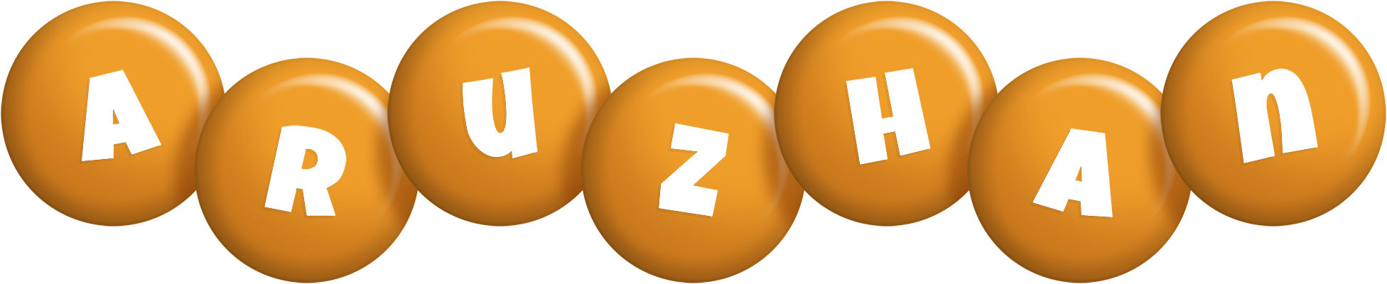 Aruzhan candy-orange logo