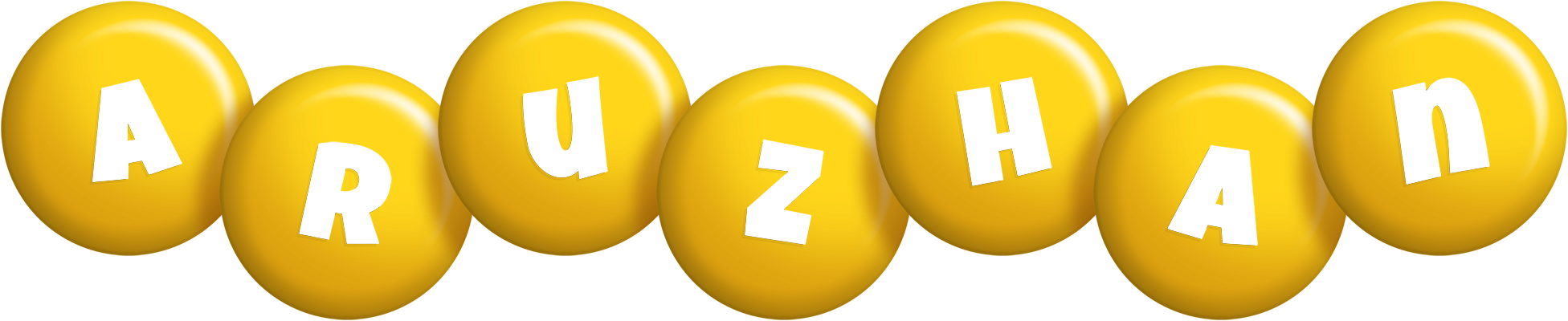 Aruzhan candy-yellow logo
