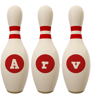 Arv bowling-pin logo