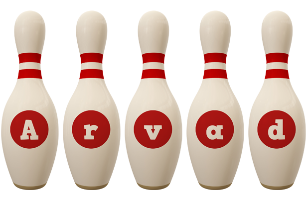 Arvad bowling-pin logo