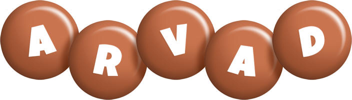 Arvad candy-brown logo